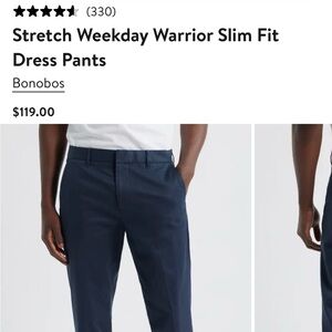 Bonobos Men's Dark Blue Chinos